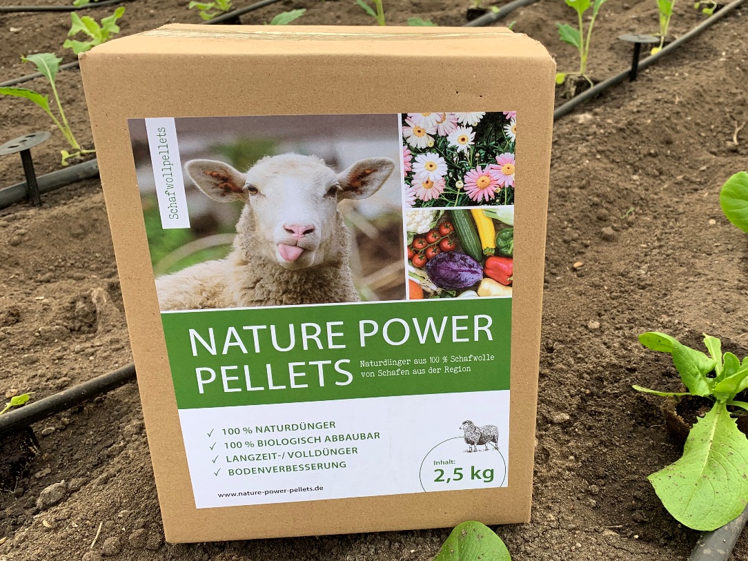 Nature Power Schafwollpellets mit 11% organischem Stickstoff
